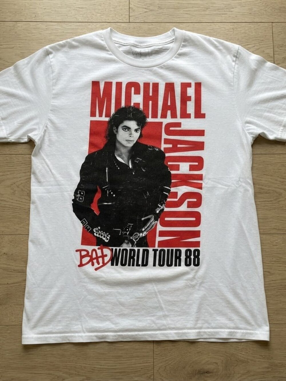 Michael Jackson Bad World Tour 1988 Vintage King of Pop Graphic T-Shirt